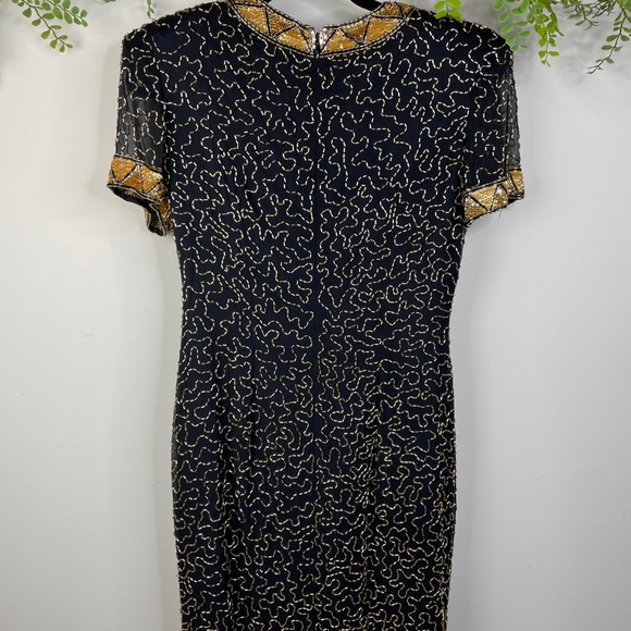 Saks Fifth Ave vintage beaded dress - 8 - Picture 6 of 14